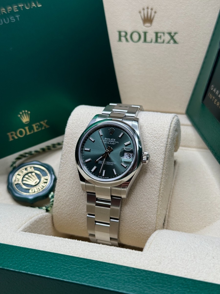 Rolex Datejust 31 2023 Mint Green Index Dial Stainless Steel