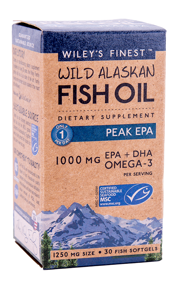 Wiley's Finest Wild Alaskan Fish Oil Peak EPA 1000mg 120 softgels eBay