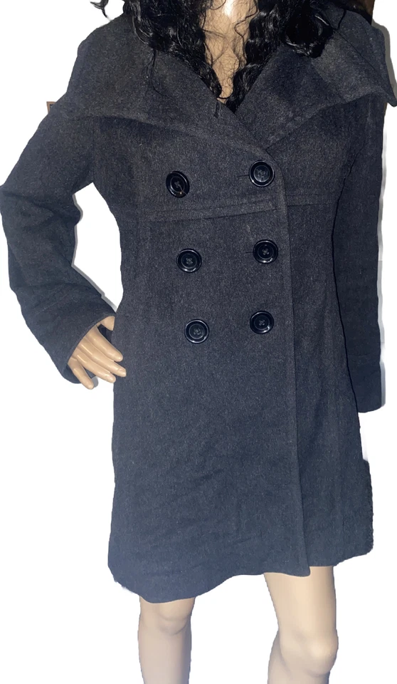 Charcoal Saks 5th Avenue Peacoat size 8 Women’s - Image 2 of 4