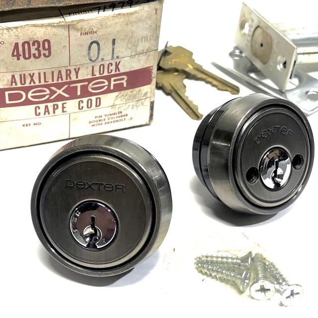 ^ Dexter 4039 Auxiliary Pin Tumbler Double Cylinder Deadbolt Lock 0.1. Finish eBay