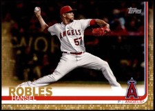 Hansel Robles 2019 Topps Update 5x7 Gold #US137 /10 Angels