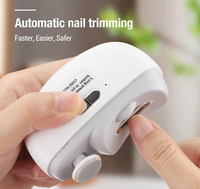 Nagel Elektro Trimmer Haarschneidemaschine Automatisch Cutter Clipper Maniküre USB Wiederaufladbar