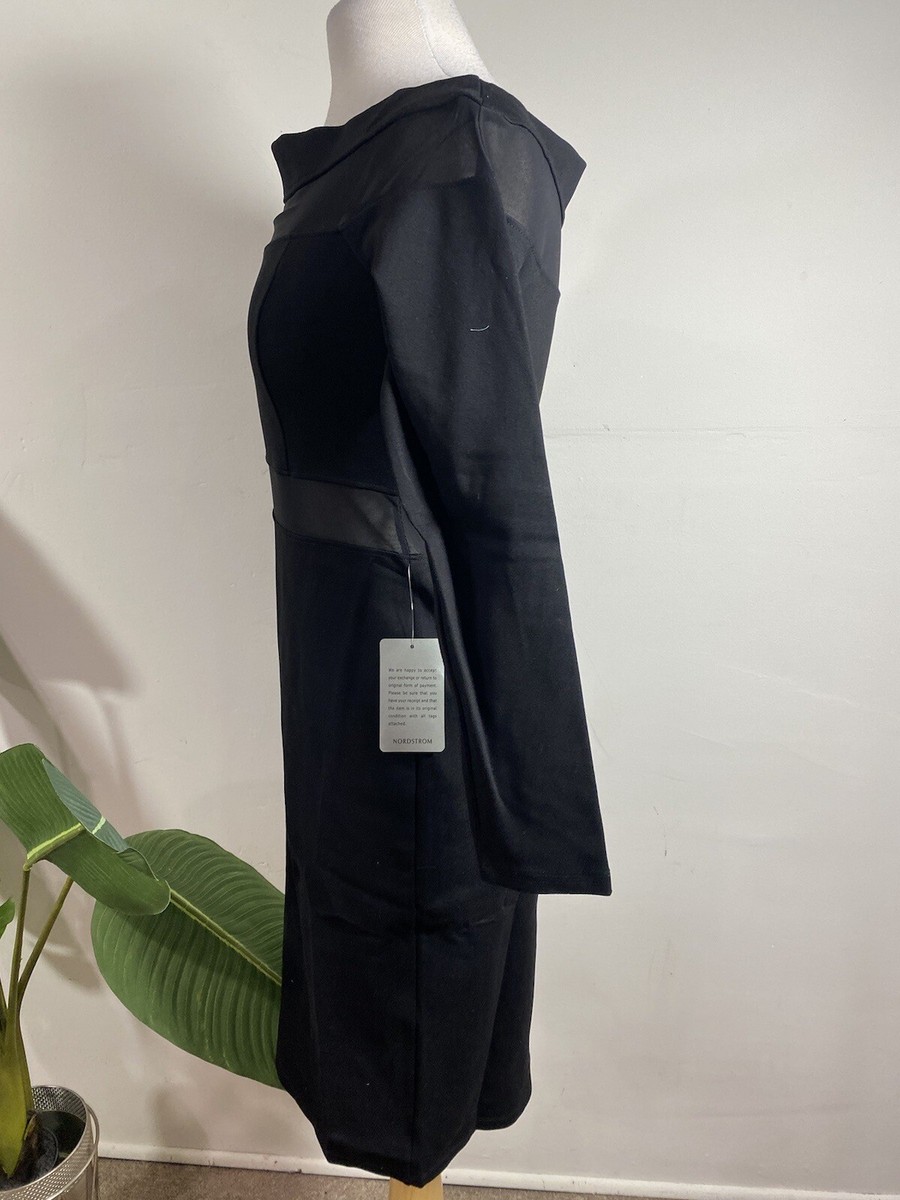 Love By Design NWT Luna Mesh Panel Off-the-Shoulder Midi Dress- Size Large  | eBay