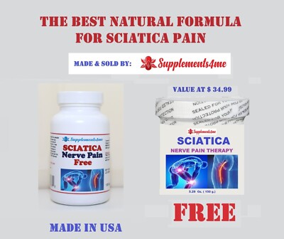 SCIATICA  - NERVE PAIN - 240 Caps - arthritis, osteoarthritis, Rheumatoid arthri
