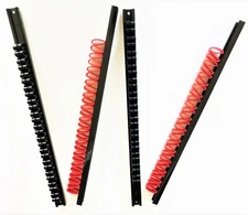 4 GOLIATH INDUSTRIAL 14" RED/BLACK SCREWDRIVER TOOL RACK HOLDER WALL ORGANIZERS