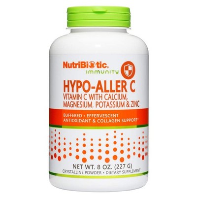 NutriBiotic Hypo-Aller C Powder Vitamin C and Minerals for Antioxidant & Collage