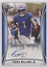 2021 Leaf Signature Blue Pooka Williams Jr #BA-PWJ Auto 9b4