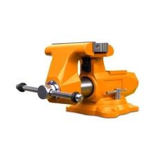 Economic Round Bench Vise, 5" Jaw Width, 5-1/2" Max Jaw Opening, 3-1/2" Throa...