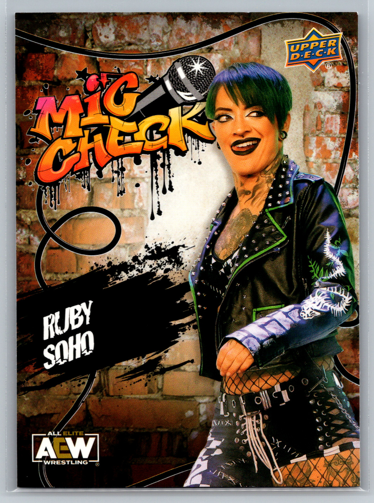 Ruby Soho 2023 Upper Deck AEW Mic Check MC-2