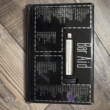BAR AID 1950s Vintage Black Metal Cocktail Instruction Rolodex-80 Recipes!