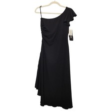 NWT Vintage Arianna Rachel Kaye Black One Shoulder Dress Witchy Goth Emo 4