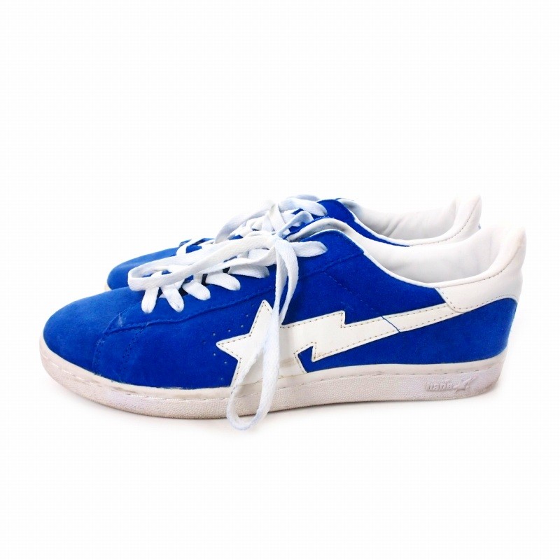 A BATHING APE Suede Sneakers US95 Blue/White Used thumbnail 2