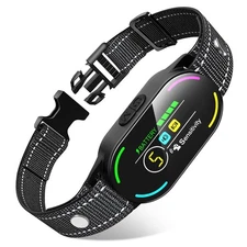 Dog Bark Collar, Rechargeable Smart Collar, with 4 Adjustable Modes Beep Vibr...