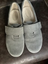 Hotter Grey Suede Slippers, Ladies. Uk Size 7 Eu 41.