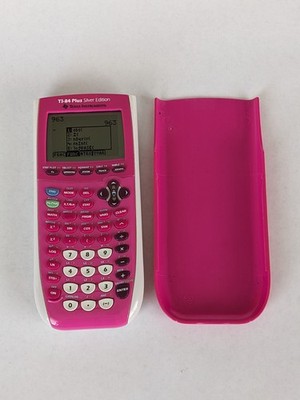 Texas Instruments TI-84 Plus Silver Edition Graphing Calculator Pink Tested