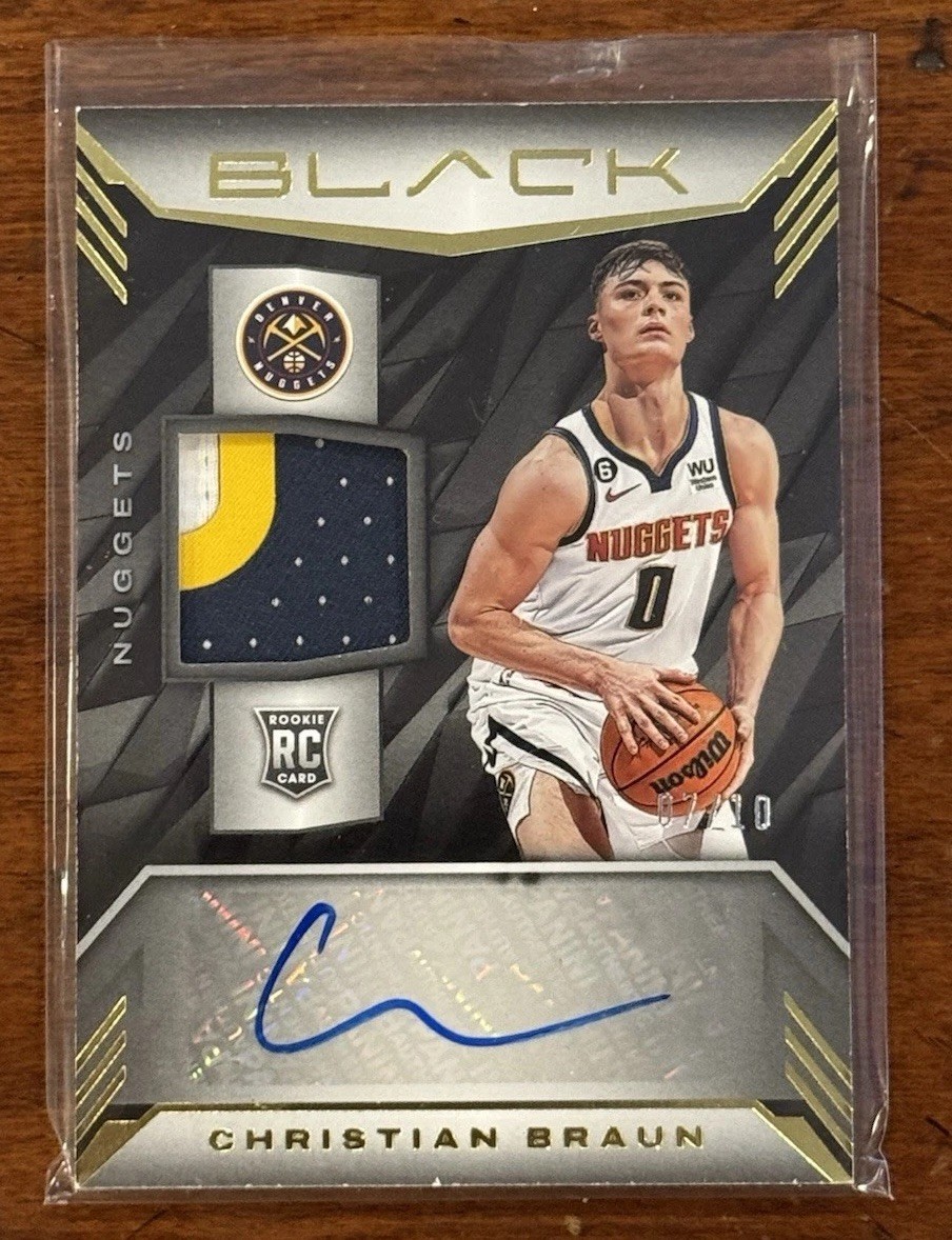 2022-23 Panini Black - Rookie Memorabilia Autographs Christian
