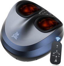 Foot Massager Machine with Heat and Remote, Fits up to Size 14, FSA Eligible HSA