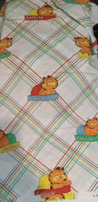Vintage Garfield Fitted  Flat Twin Sheet Set Wonderful VINTAGE Condition