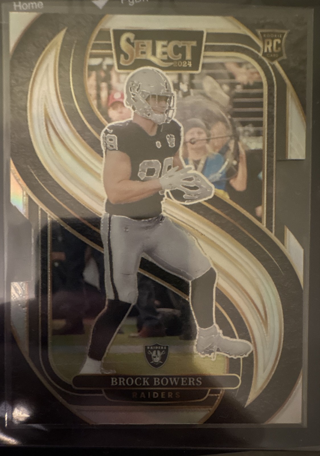 2024 Panini Select - Premier Level Brock Bowers #118 Silver Prizm Die-Cut (RC)