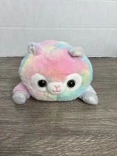 Walmart  Pastel Tie Dye Pink Blue Yellow Lying Llama Lamb Alpaca 6"
