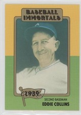 1980-84 SSPC Baseball Immortals 1st Printing MLB Logo Eddie Collins #18 HOF 0q3