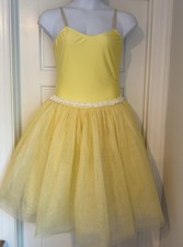 Revolution Dance Adult XL Stretch Ballerina Costume Yellow Tutu BARGAIN