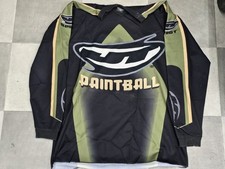 Old School JT Racing Paintball Jersey. Green Black And Brown Size Large