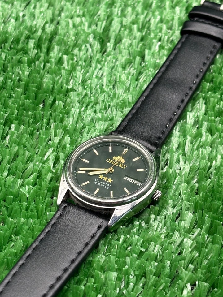 Classic Orient Vintage - Men's Automatic Watch - Black Dial- 100% Authentic - image 3 of 4