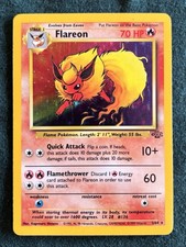 Pokemon Flareon Holo Rare Unlimited Jungle 3/64 on eBay