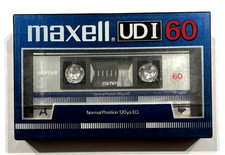 MAXELL UD I 60 audiocassetta vintage nastro vuoto sigillato Made in Japan tipo I v5