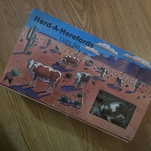 Light Set, Herd a Herefords Cows Primal Lite 1989 Vintage