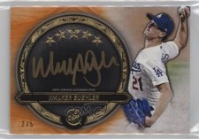 2021 Topps Five Star Golden Graphs Orange 2/5 Walker Buehler #GG-WB Auto 1d59