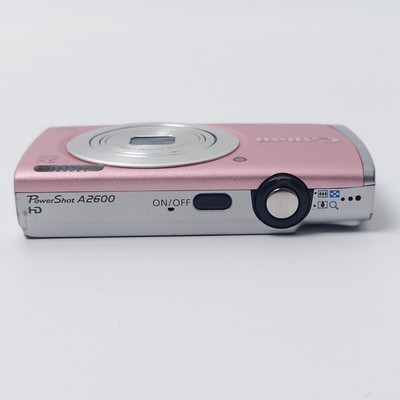 Canon PowerShot A2600 Pink Digital Camera 16.0MP 5x Optical Zoom