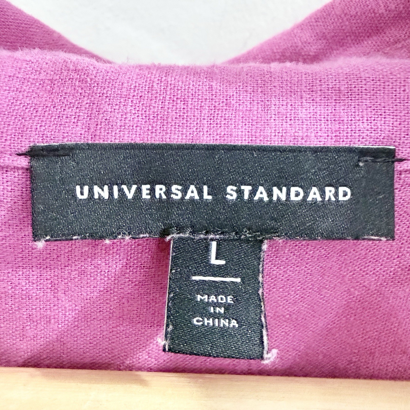 Universal Standard Pink Button Down Long Sleeve D… - image 4