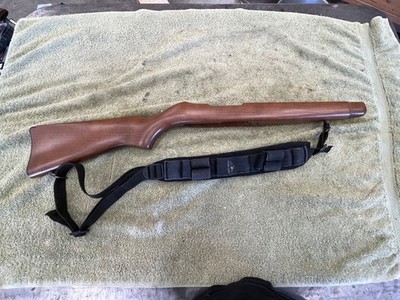 Ruger 10/22  Factory Wood Stock & buttplate w/ Butler creek sling & swivels nice
