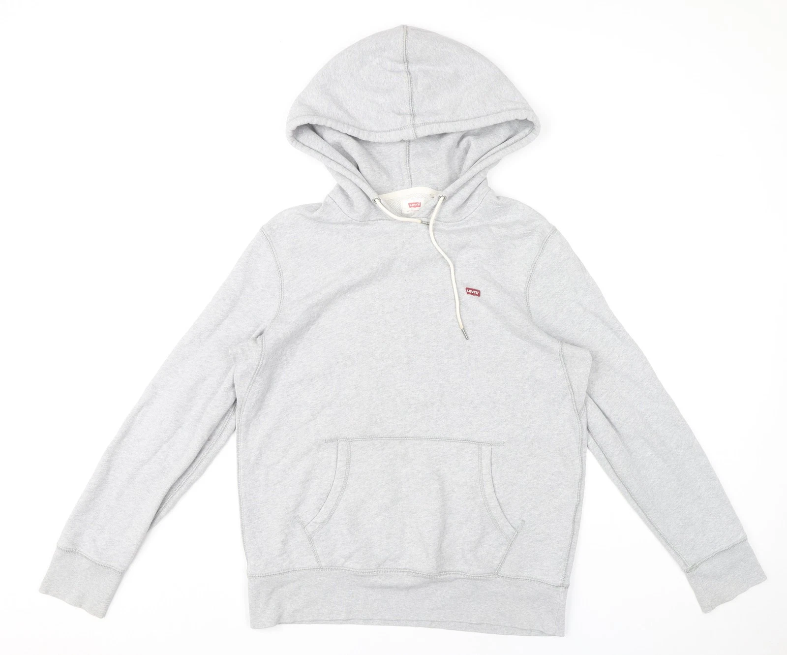 Levi's Womens Grey Pullover Hoodie Small Regular Fit Fleece