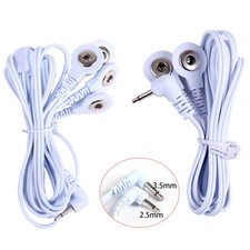 2 Way 4 Way Electrode Pad Connector Cable Wire for TENS Massage Machine Unit