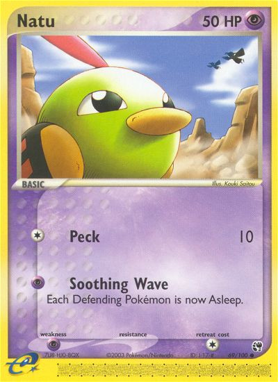 Natu 69/100 C Sandstorm Pokemon NM/M