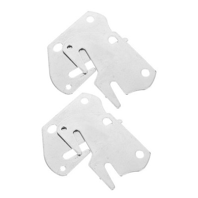 4 Pcs Bed Rail Fittings Headboard Brackets Universal Bed Frame Hardware Parts