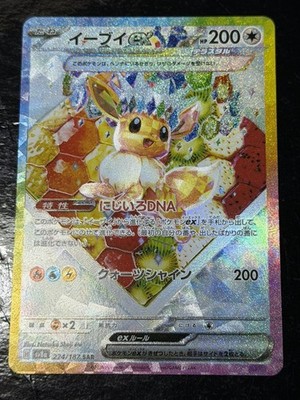 Eevee ex SAR 224/187 sv8a Japanese Pokemon Card Terastal Festival ex NM alt v6