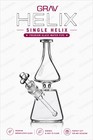 GRAV® HELIX™ CLEAR BEAKER BASE WATER PIPE, HOOKAH BONG, NEW WITH SLIGHT BLEMISH — photo 5