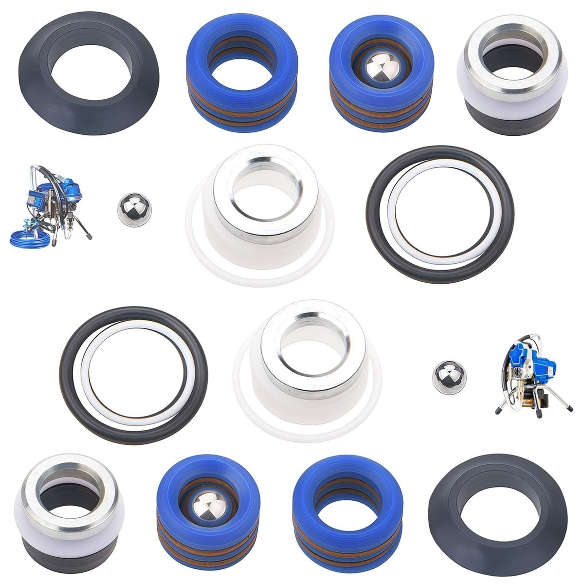 オイバトイッカ　Blue Finch Sini Sieppo 244194 Pump Repair Packing Kit, for Graco Airless Paint 210 230