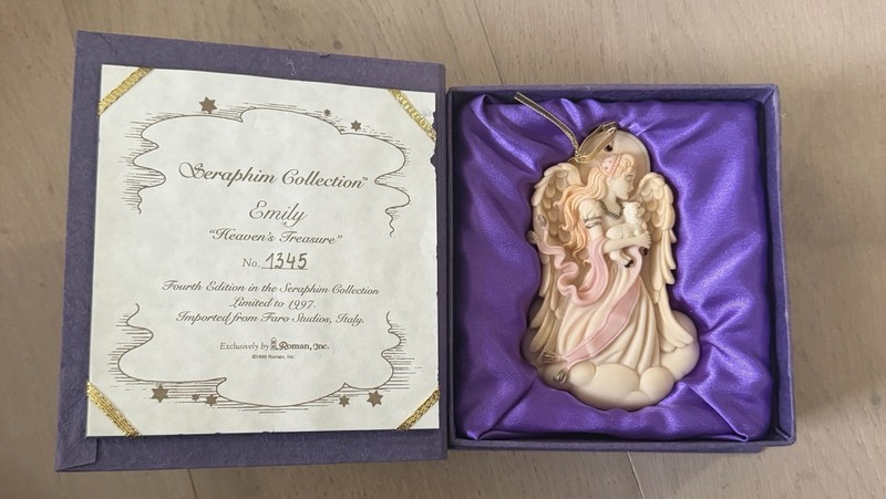 Roman, Inc. Seraphim Collection Emily Limited Edition Angel Ornament Vintage