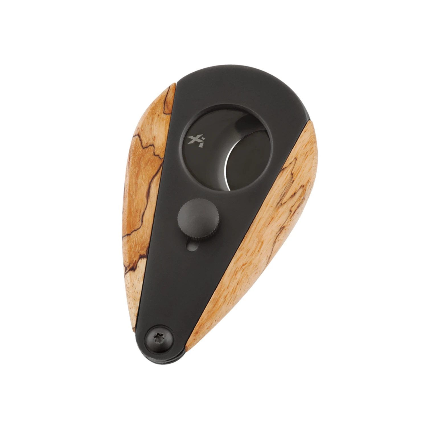 XiKAR 300BKST Xi3 Cigar Cutter Spalted Tamarind Handles Phan