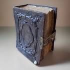 1860s Victorian Photo Album • 30 CDVs • Embossed Leather & Brass Clasp Antique