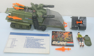 Vintage 1986 Havoc G.I. GI Joe 100% Complete Cross Country Blueprints 3.75 ARAH