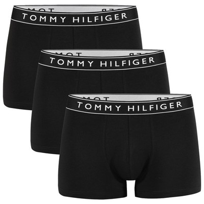 3er Pack TOMMY HILFIGER Boxershorts Cotton Stretch Baumwolle UM-3520-OWE Schwarz