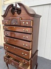 67439  Solid Mahogany Queen Anne Highboy Dresser — photo 3