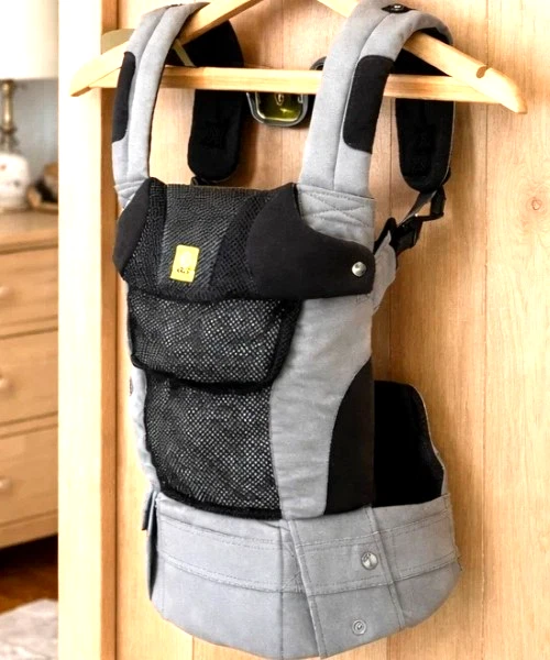 LILLEbaby Complete Airflow Deluxe 6-in-1 Baby Carrier Grey Black 7-45 lbs- NIB