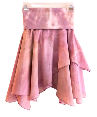 HARD TAIL Girl's Size M 10 12 Convertible Skirt / Dress Cotton Pink Tie Dye RARE